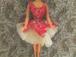 barbie red and white hankie dress